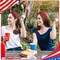 4th of July Headband, American Flag Headbands for Women Girls Independence Day Knotted Headband Patriotic Hair Accessories Gifts